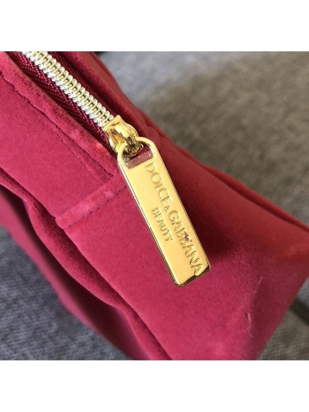 Dolce&Gabbana Beauty Velvet Pouch Makeup Bag Gift Authentic - Picture 11 of 15